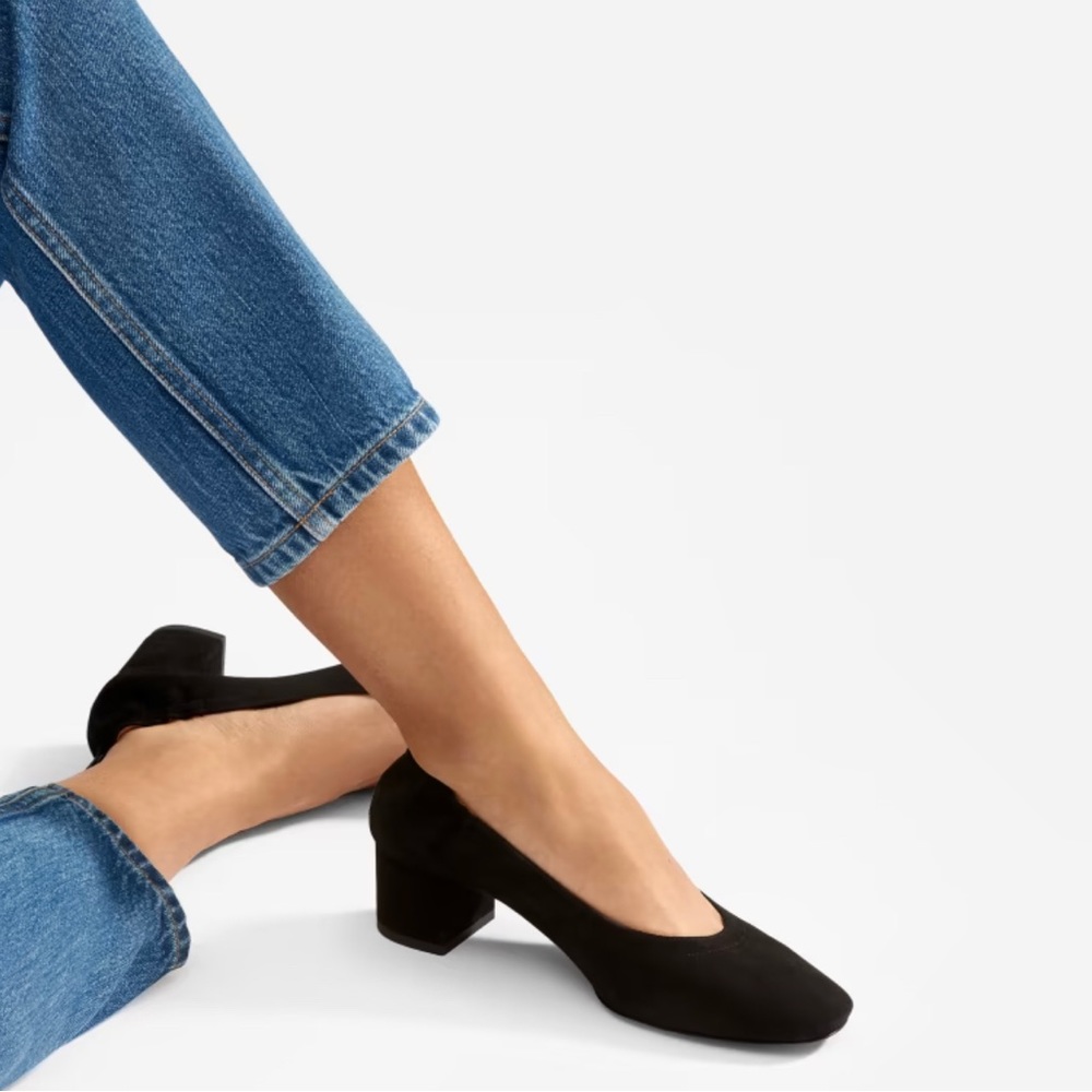 Everlane Italian Leather Day Heel (Suede)